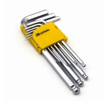 Набор шестигранных ключей Ultima, шаровые, удлиненные, 9 шт в наборе, 1,5-10 мм, сталь CRV