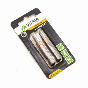 Набор бит Ultima, sl4,0х50, сталь S2, профессиональные, комплект - 2 шт.