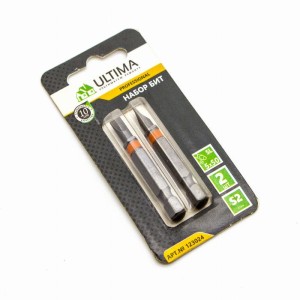 Набор бит Ultima, SL5,0х50, сталь S2, профессиональные, комплект - 2 шт.