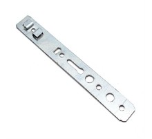 Пластина оконная анкерная KBE, Veka 58 192х25х1,2, оцинкованная неповоротная