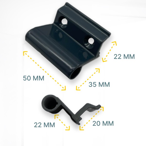 7BI/41 Петля универсальная антрацит RAL7016 для Provedal