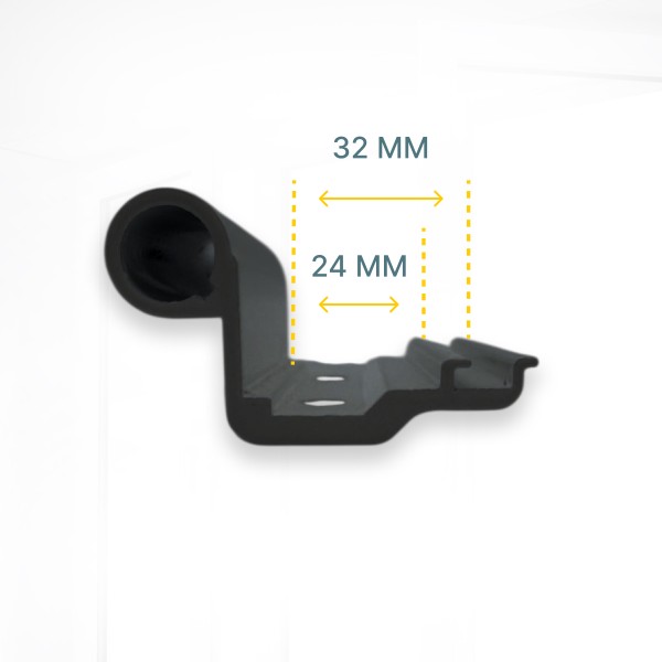 7BI/41 Петля универсальная антрацит RAL7016 для Provedal
