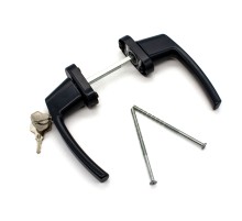 Балконный гарнитур симметричный с ключом FORWIN BHS 05, антрацит RAL 7016