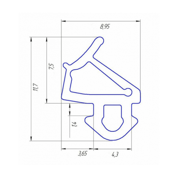 Бухта УПЛОТНИТЕЛЯ VEKA 112.254 ЧЁРНЫЙ RAL 9010 (300 метров)
