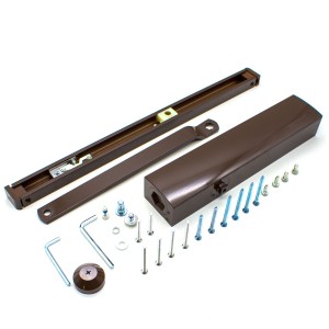 Доводчик notedo en1-3, dc-045-155 sl+ho+da+bc, коричневый со скользящей тягой