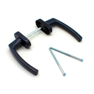 Двухсторонняя симметричная ручка, балконный дверной нажимной гарнитур симметричный антрацит