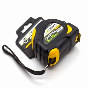 Рулетка Ultima, autolock, 5м * 19 мм, обрезиненный корпус, автоматическая фиксация