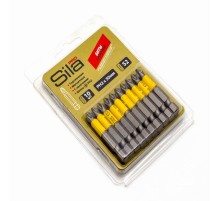 Биты Sila Pro, PH2х50мм, S2, намагниченные, торсионые, блистер 10 шт