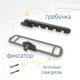 Гребёнка для алюминиевых окон металл (ограничитель открывания) пыльно-серая RAL7037