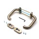 Комплект ручек Pure 8100 / 6621 / 6679, 38–56 мм, 8 мм, нержавеющая сталь 8030093 DORMA (dormakaba)