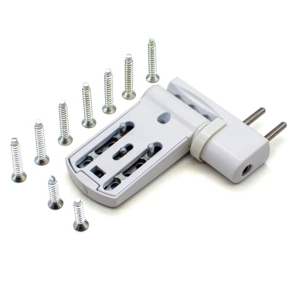 Петля дверная greenteQ TB 100.ZD.K, 13.5-16.5/101, 100 кг, белая