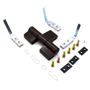 Петля дверная Windoorpro с подшипником коричневая трёхсекционная RAL8017
