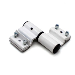 Петля двухподшипниковая ППЕ-2 (двухсекционная) Европаз RAL9016 белая (Петля со скрытыми креплениями ППЕ-2 «европаз» (клеммное крепление))