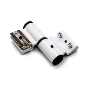 Петля двухподшипниковая ППЕ-2-КП 45 (двухсекционная) Европаз RAL9016 белая (Петля со скрытыми креплениями ППЕ-2-КП 45 «европаз» (клеммное креплени