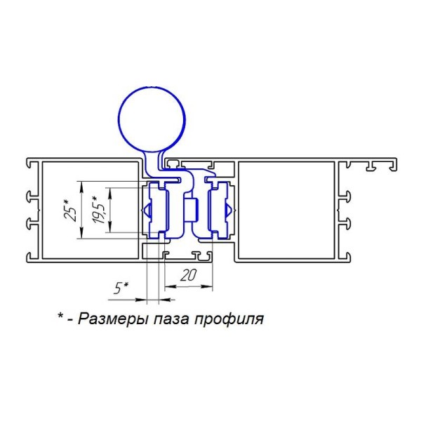 Петля двухподшипниковая ППЕ-2-КП 45 (двухсекционная) Европаз RAL9016 белая (Петля со скрытыми креплениями ППЕ-2-КП 45 «европаз» (клеммное креплени