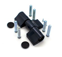 Петля Fural ППД 3 (А) Ral 7016 антрацит (2 подшипника) для тёплых алюминиевых дверей
