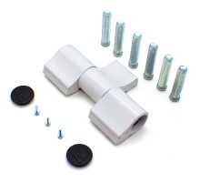 Петля Fural ППД 3 (А) Ral 9016 белая (2 подшипника) для тёплых алюминиевых дверей