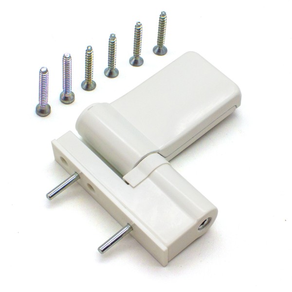 Петля Windoorpro для пвх дверей, DHV, 120 кг, белая RAL 9016