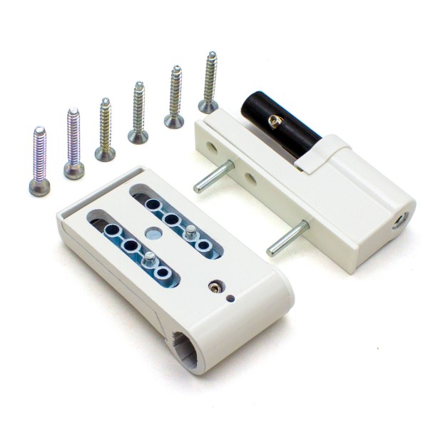 Петля Windoorpro для пвх дверей, DHV, 120 кг, белая RAL 9016