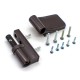 Петля WIndoorPro Для ПВХ дверей, WD-N, 120 КГ, коричневая RAl8019