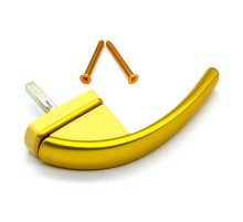 Ручка оконная Roto Swing латунь матовая штифт 37 мм, R031 + 2 винта 5x45