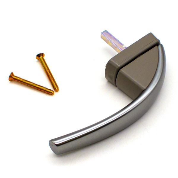 Ручка оконная Roto Swing титан штифт 37 мм, R01.3 + 2 винта 5x45