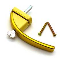 Ручка оконная с ключом Roto Swing, 37 мм, золото