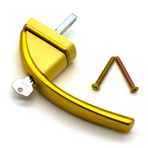 Ручка оконная с ключом Roto Swing, 37 мм, золото