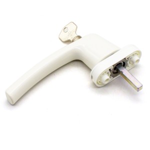 Ручка оконная с ключом Rotoline, 35мм, белая, без логотипа