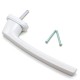 Ручка Roto Line Patio, штифт 43 мм, белая, (R07.2), 200 мм, с логотипом, с винтами