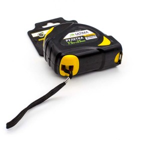 Рулетка Ultima, AutoLock, 7.5 м х 25 мм, обрезиненный корпус, автоматическая фиксация