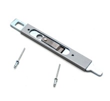Шпингалет ШПА 177/128 RAL9006 серый