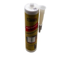 Силиконизированный герметик для окон и дверей Sila Pro Max Sealant Silacril, белый, 290 мл
