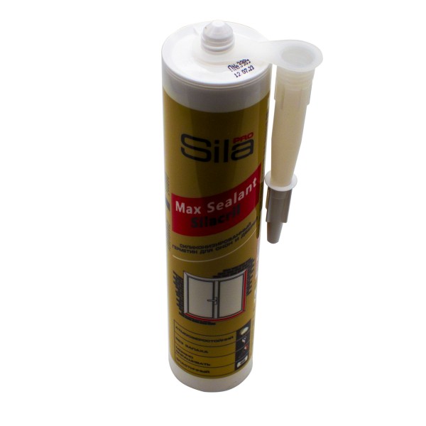 Силиконизированный герметик для окон и дверей Sila Pro Max Sealant Silacril, белый, 290 мл