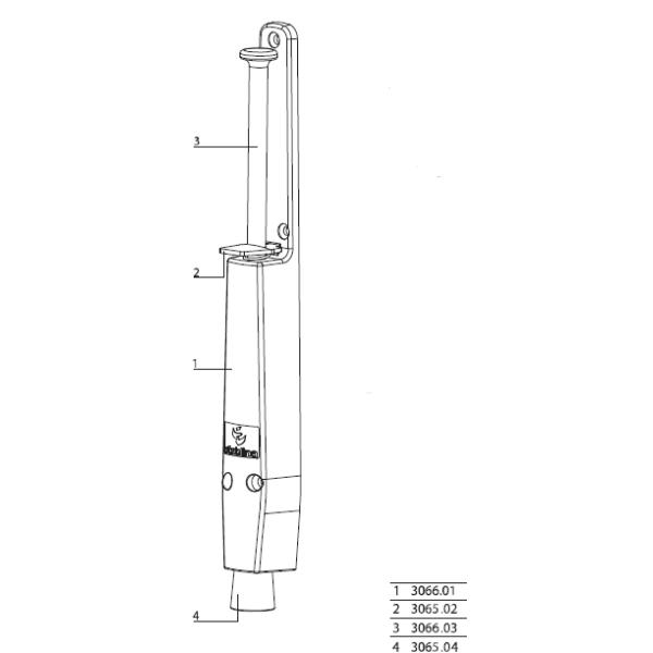 Стопор дверной RAL 9006 светло-серый Stublina