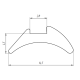 Уплотнитель для алюминиевых конструкций FRK 11 EPDM