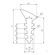 Уплотнитель для алюминиевых конструкций FRK 38 EPDM