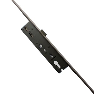 Замок дверной многозапорный с язычком inox E=35 мм (дорнмасс 35 мм)