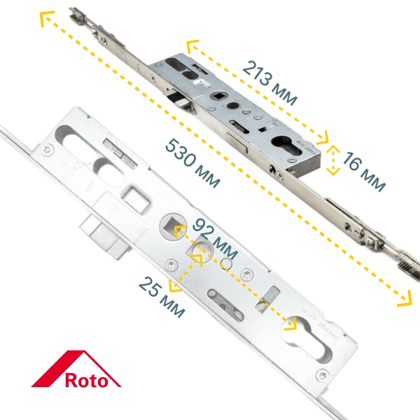 Замок многозапорный Roto H600 25/92/16