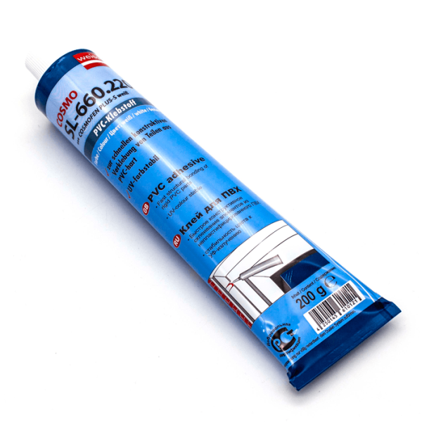Клей  ПВХ, Cosmofen PLUS, белый 200г